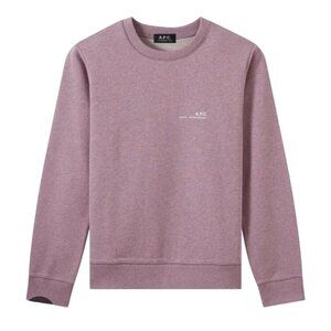 A.P.C .Label H Sweatshirt in Mauve Size Small